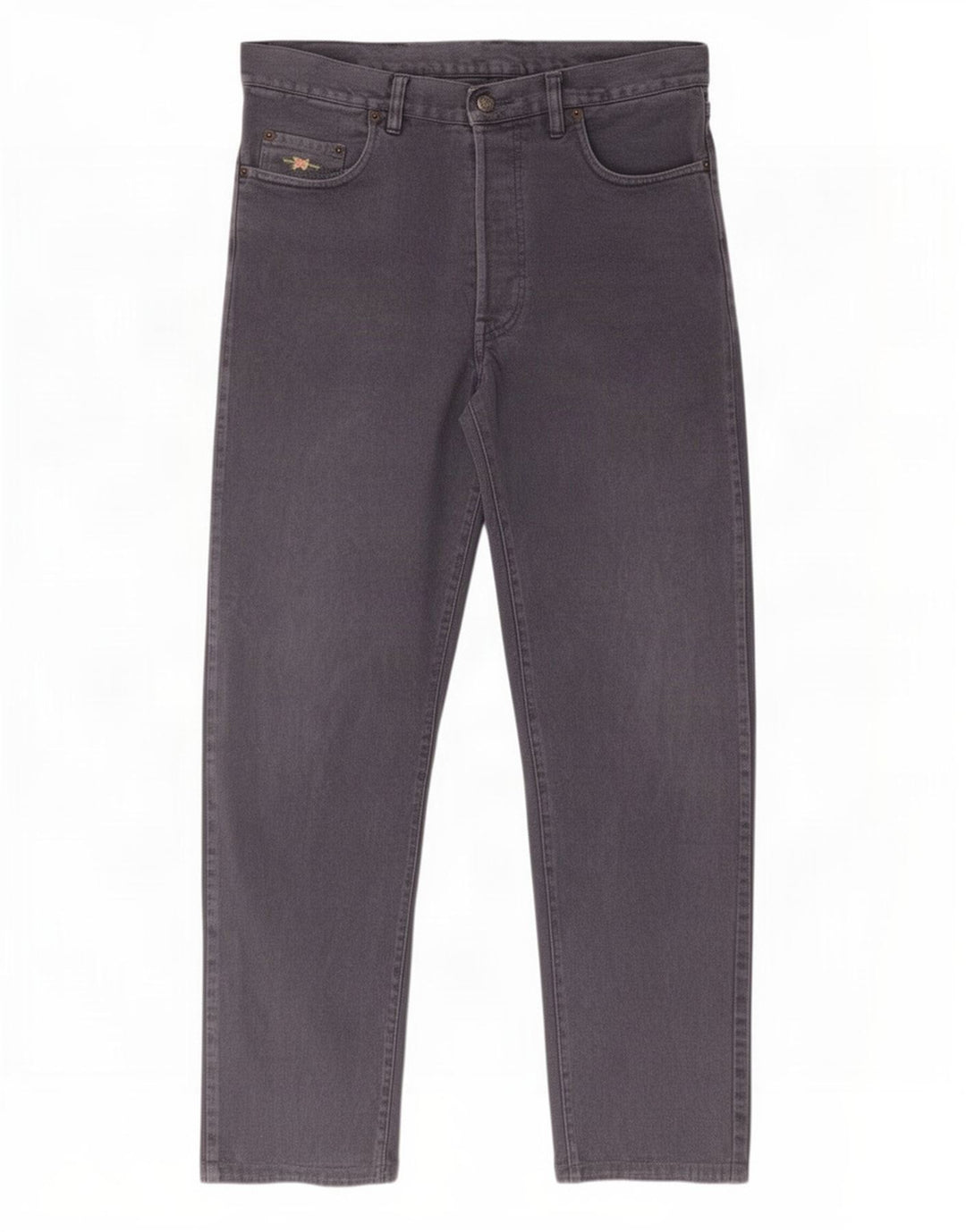 El Charro Straight Jeans til mænd W38 L29 Grå Bomuld