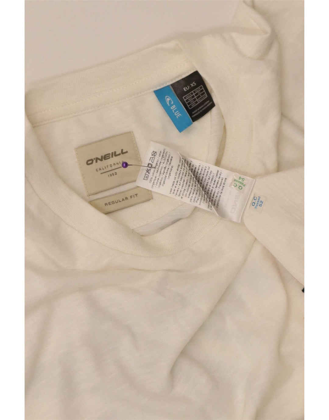 O'Neill Mens XS Hvid Bomuld