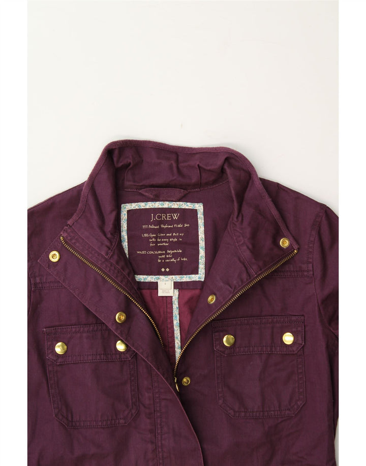 J. CREW Womens Utility Jacket UK 10 Small Purple Cotton Vintage J. Crew and Second-Hand J. Crew from Messina Hembry 