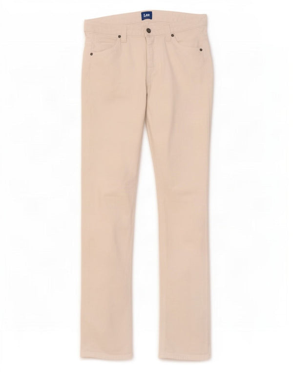 Lee Girls Perry Straight Jeans 15-16 år W30 L34 Hvid Bomuld