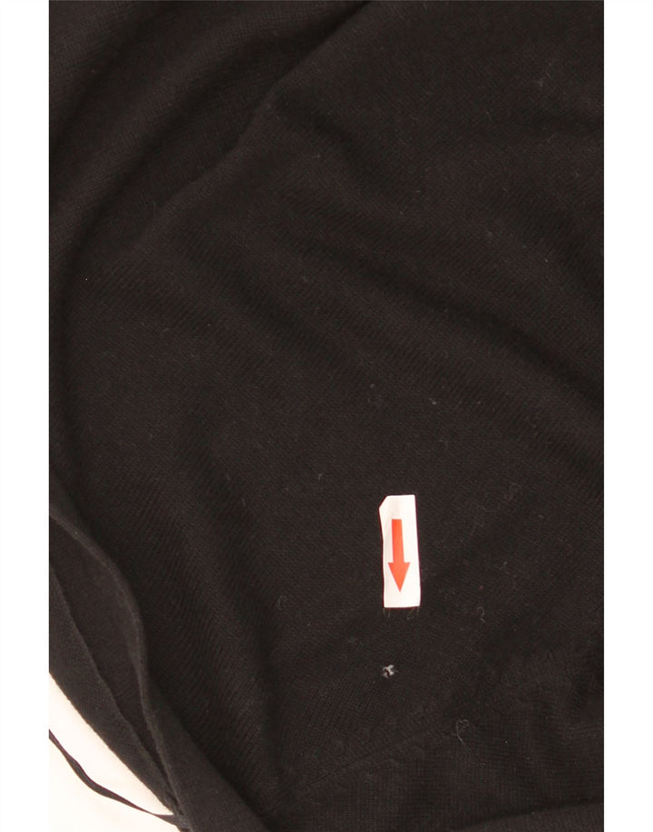 ZARA Dame Longline Cardigan Sweater UK 10 Small Black
