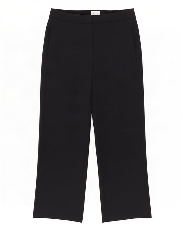 Stiksav kvinder med brede ben cropped bukser UK 10 Small W30 L24 Marineblå