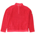 Weird Fish Dame Grafisk Zip Neck Sweatshirt Jumper UK 16 Large Pink