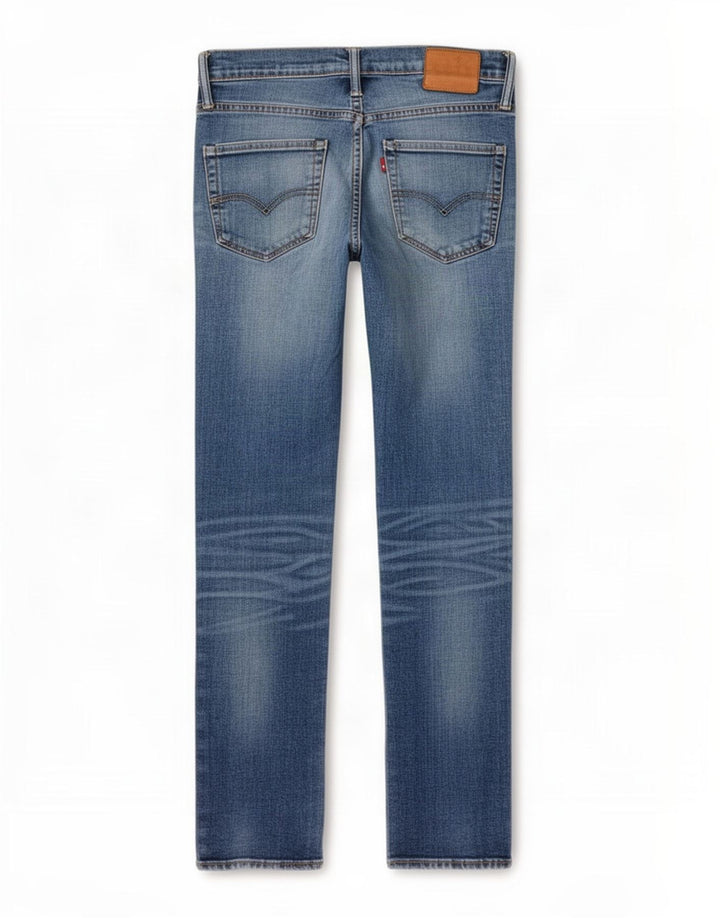 Levi's Herre 511 Distressed Slim Jeans W32 L32 Blå Bomuld