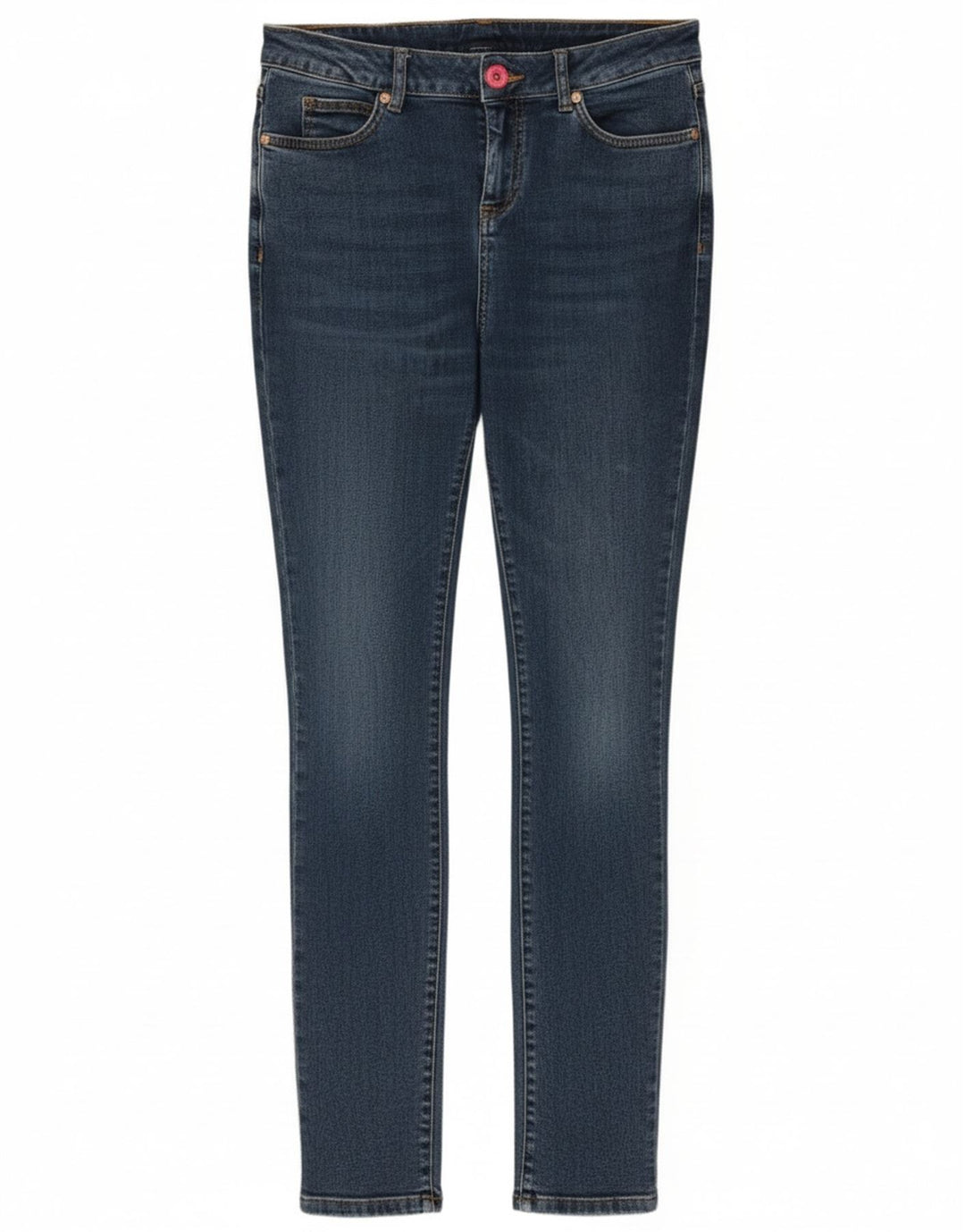 Weird Fish Dame Skinny Jeans UK 10 Small W28 L30 Blue Cotton