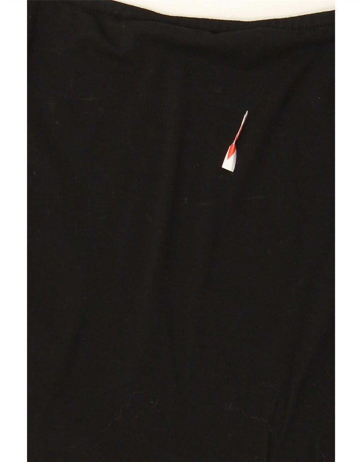 Marks & Spencer skjortebluse med 3/4 ærmer til kvinder UK 14 Medium Sort viskose