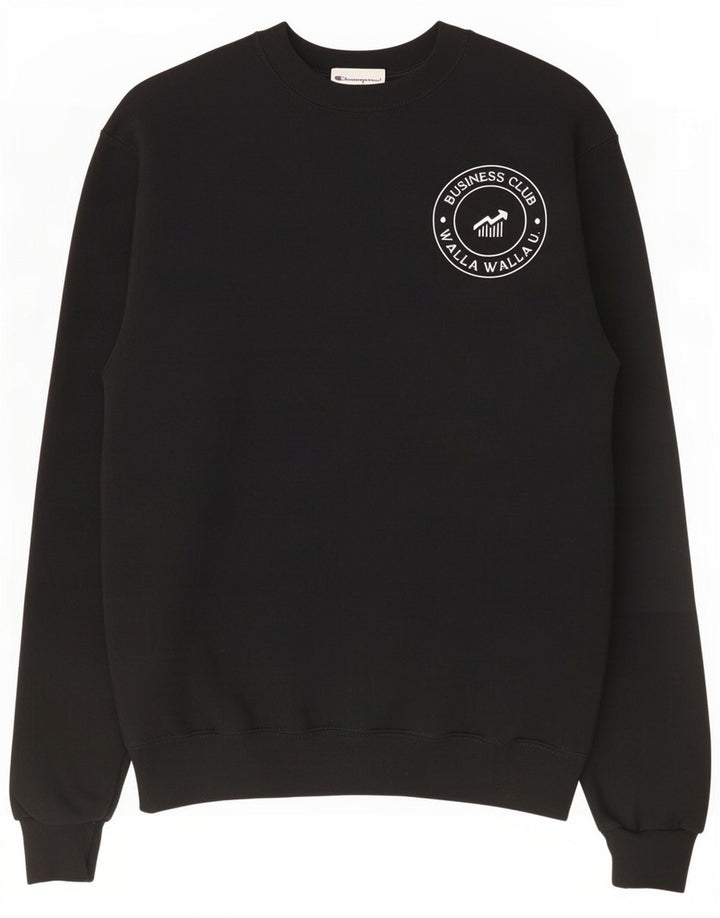 Champion Herre Grafisk Sweatshirt Jumper lille sort bomuld