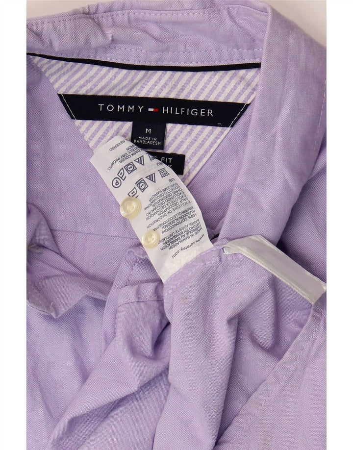 Tommy Hilfiger Herre Classic Fit skjorte Medium Lilla Bomuld