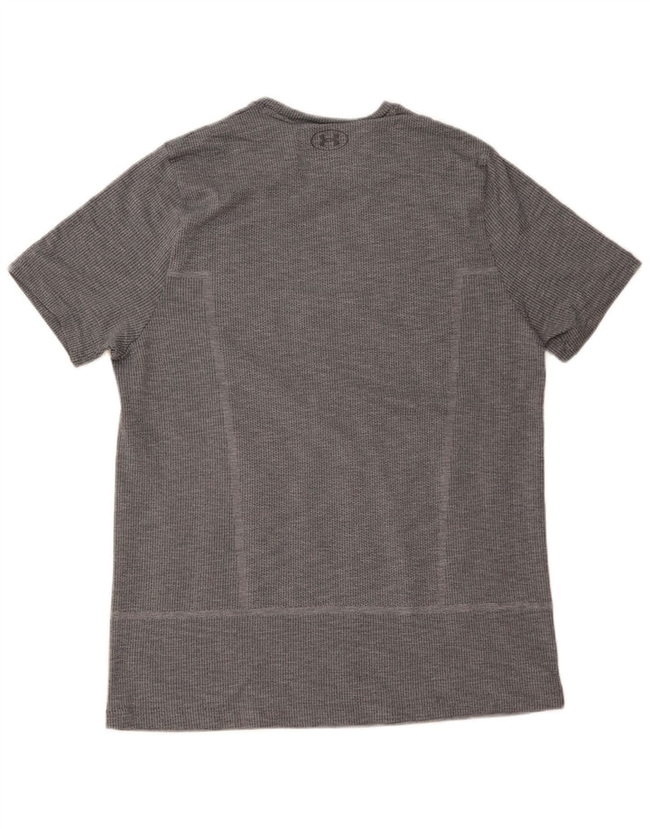 Under Armour Herre T-Shirt Top XL Grå Nålestribet Polyester
