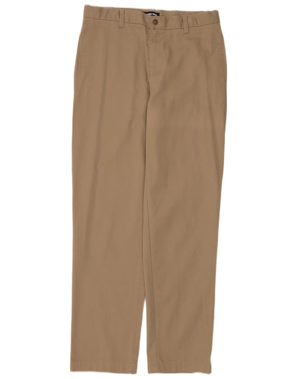 Lands End Boys Lige Chinobukser 15-16 år W30 L31 Beige Bomuld