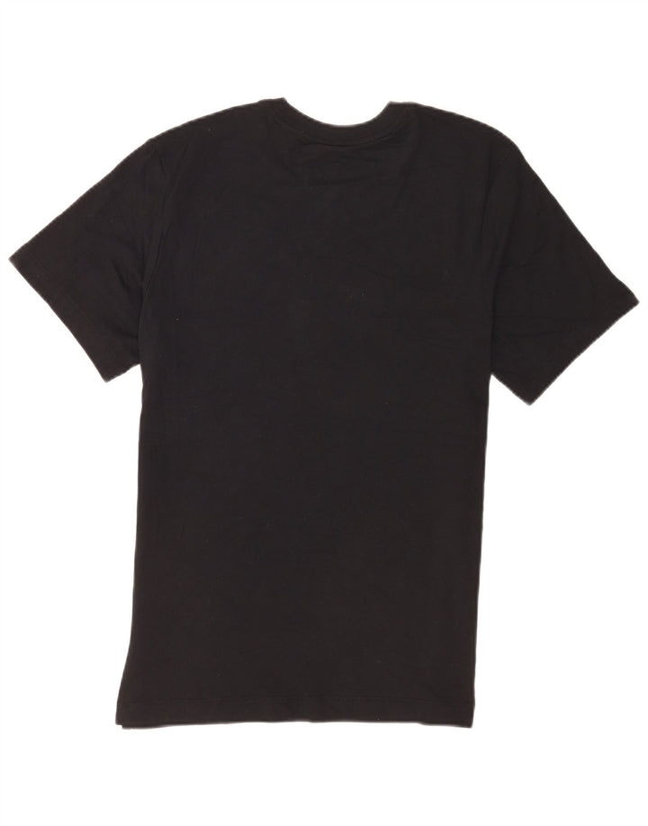Nike Herre Dri Fit grafisk T-shirt top lille sort bomuld