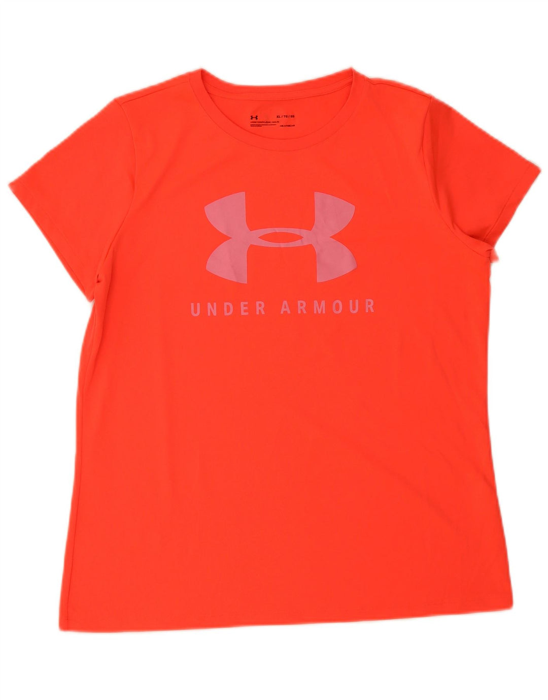 UNDER ARMOUR Mens Heat Gear Graphic T-Shirt Top XL Red Polyester