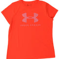 UNDER ARMOUR Mens Heat Gear Graphic T-Shirt Top XL Red Polyester