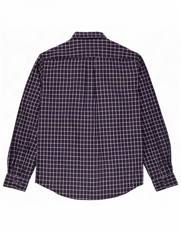 James Pringle Herre Flanelskjorte Medium Navy Blue Ternet Polyester