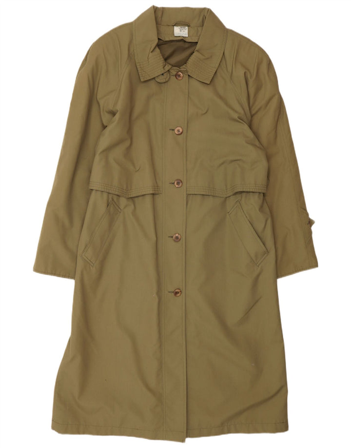 CLASSIC Womens Oversized Longline Trench Coat UK 16 Large Khaki Polyester