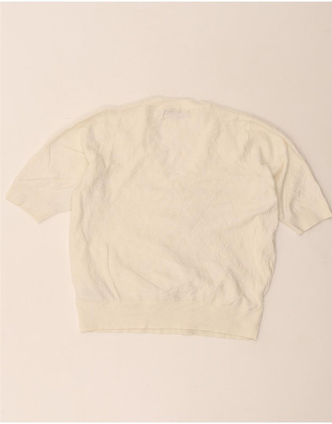 Marks & Spencer Dame V-hals sweater UK 12 Medium Off White