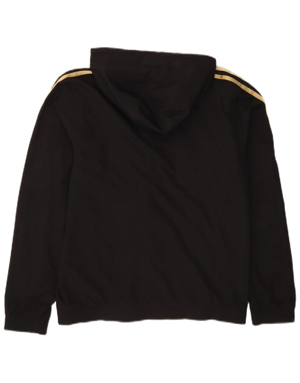 ADIDAS Hættetrøje med lynlås til mænd XS Sort stribet polyester