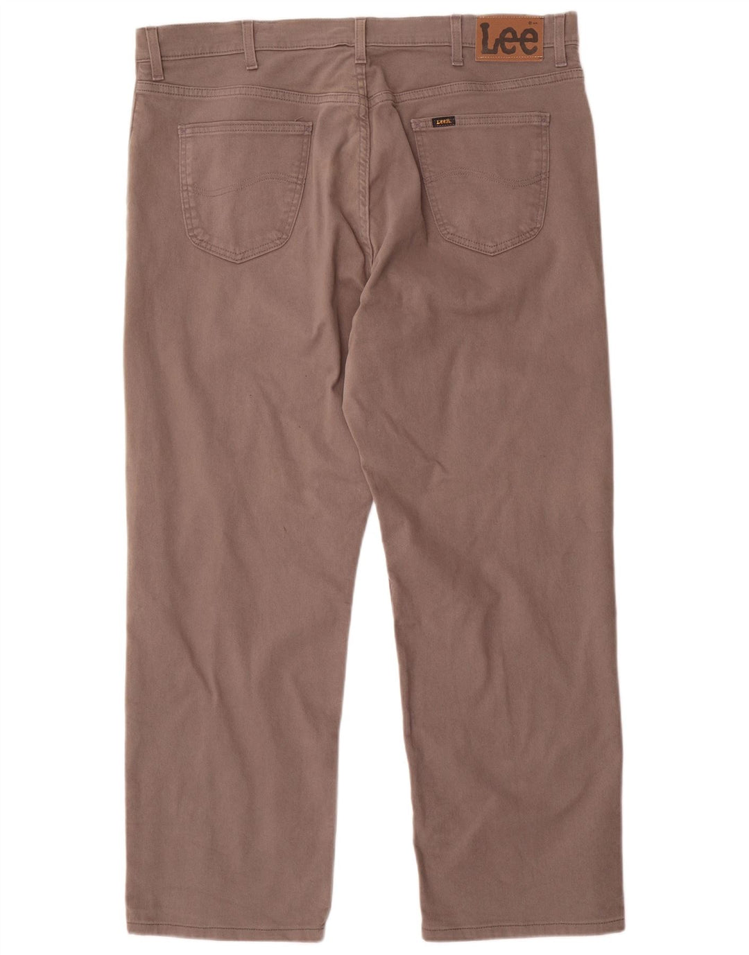 Lee Dame Brooklyn Straight Jeans W42 L30 Grå Bomuld