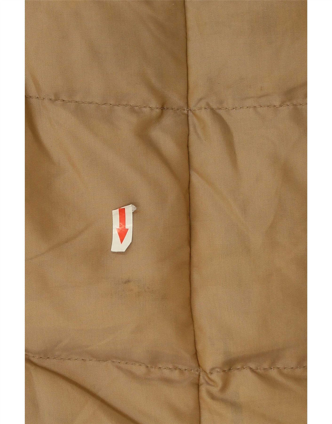 Zara Womens Polstret Frakke UK 10 Small Brown Nylon