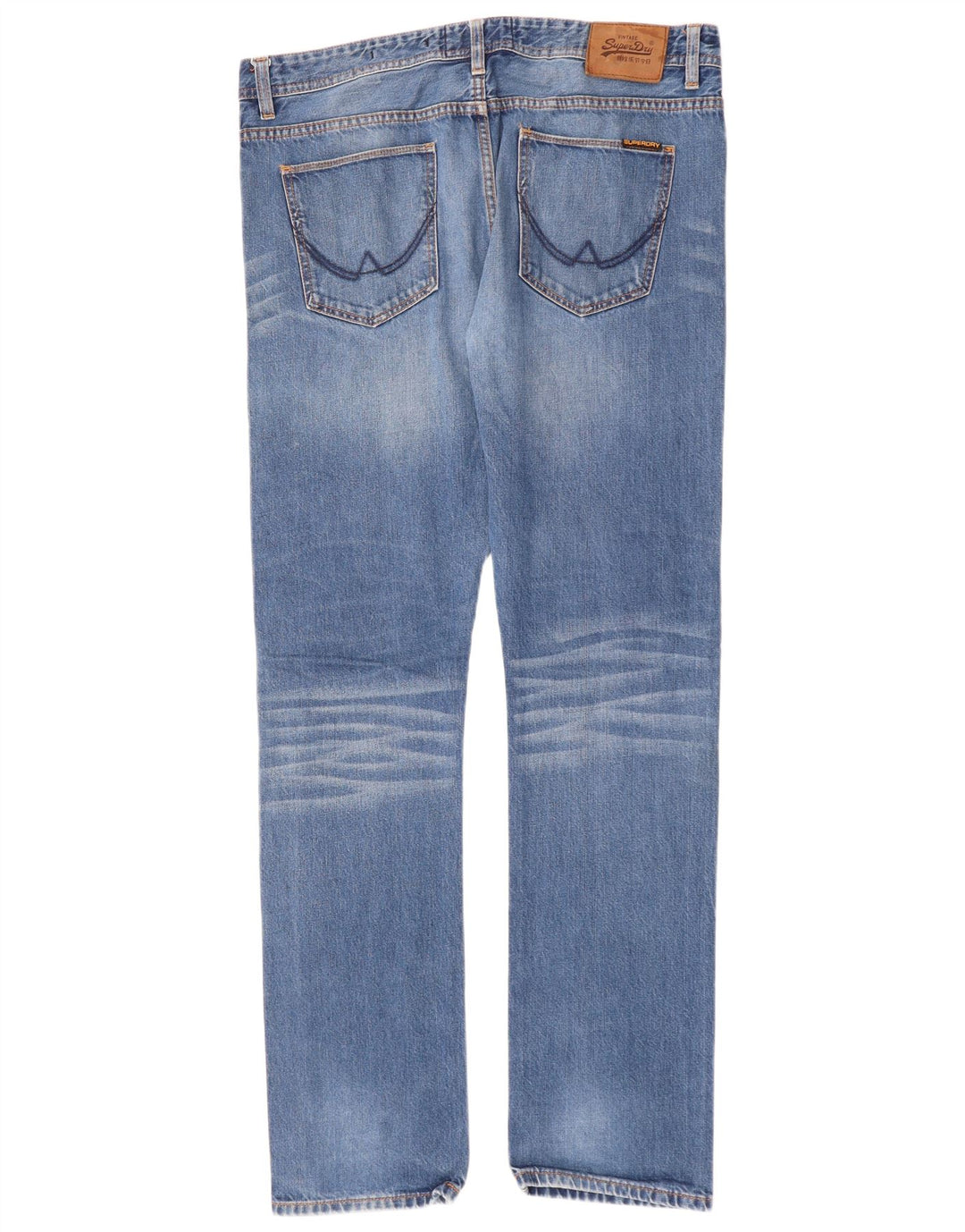 SUPERDRY Herre Corporal Slim Jeans W36 L34 Blå Bomuld
