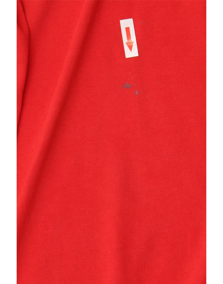ADIDAS Herre T-Shirt Top Stor Rød Bomuld