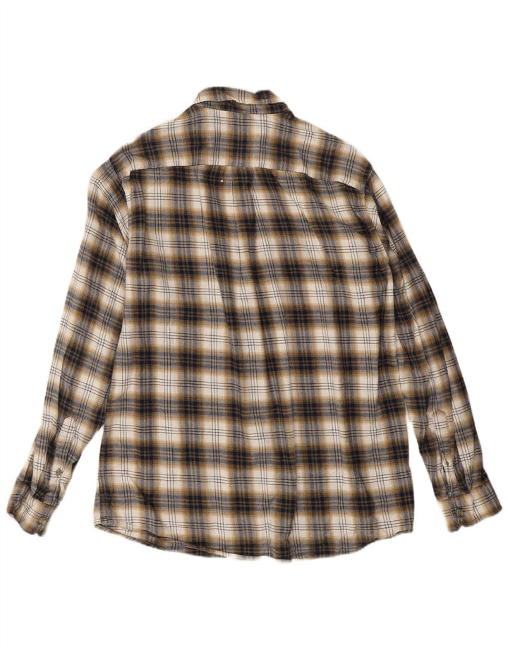 Eddie Bauer Herre Classic Fit Flanelskjorte Stor brun ternet bomuld