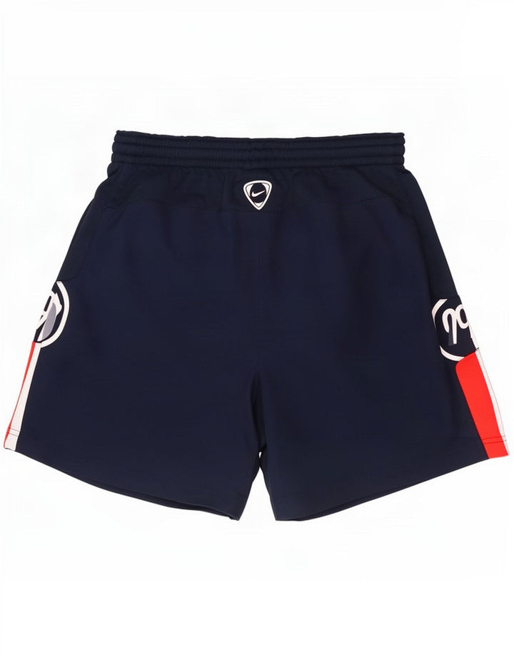 Nike Herre grafiske sportsshorts Medium Navy Blue Colourblock Polyester