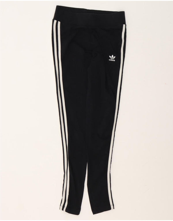 Adidas Dame Leggings UK 10 Small Black Bomuld