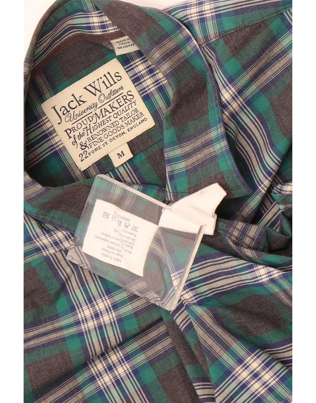 Jack Wills Herre Regular Fit skjorte Medium Grøn Plaid Bomuld