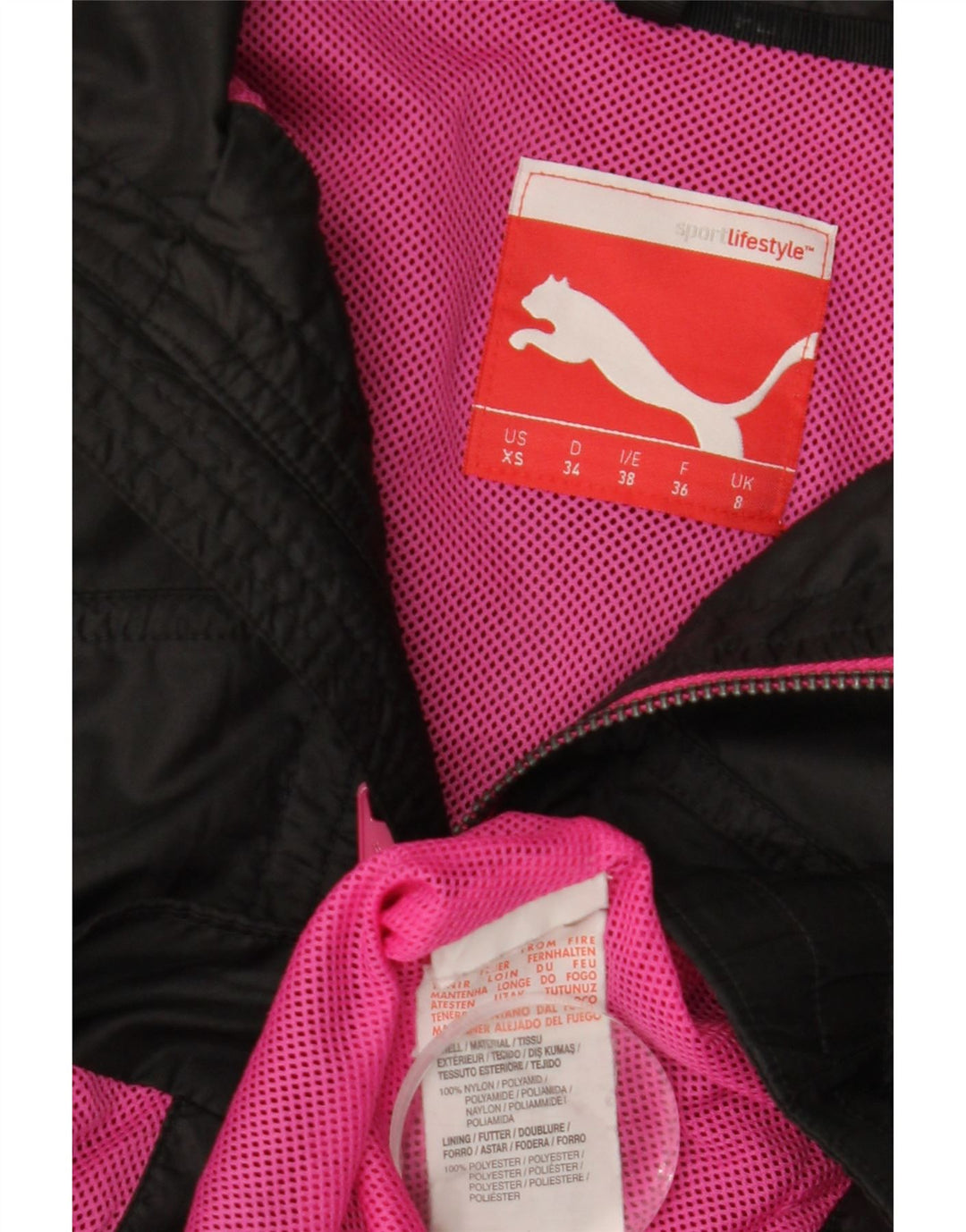 PUMA Bomberjakke til kvinder UK 8 Lille sort polyester