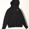 ADIDAS Mens Climalite Zip Hoodie Sweater Medium Black Polyester Vintage Adidas and Second-Hand Adidas from Messina Hembry 