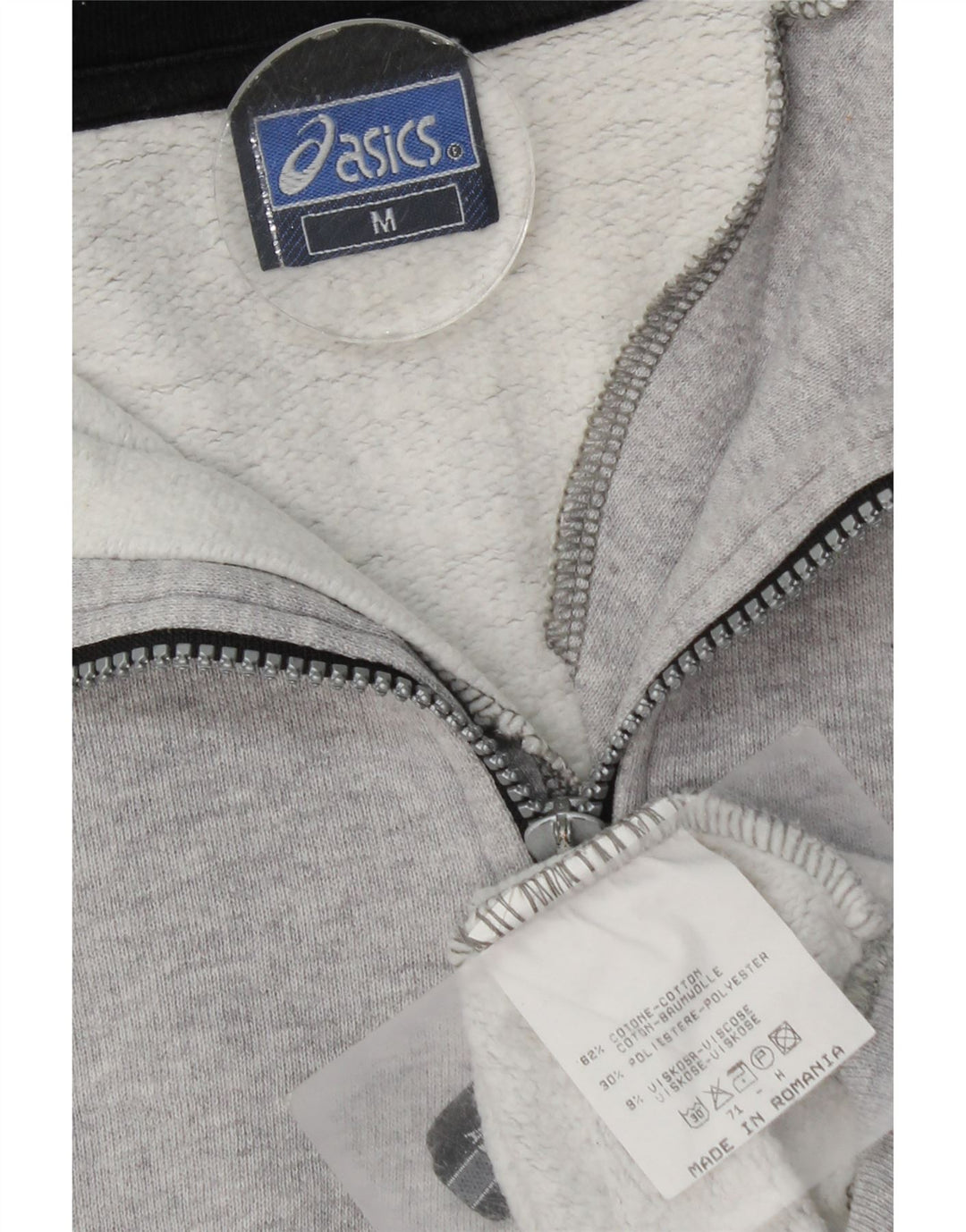 Asics Herre Loose Fit Grafisk Sweatshirt Jumper Medium Grå Colourblock