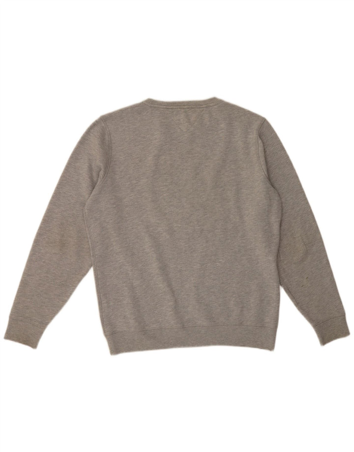Tommy Hilfiger Herre Regular Fit Sweatshirt Jumper Stor Grå Bomuld