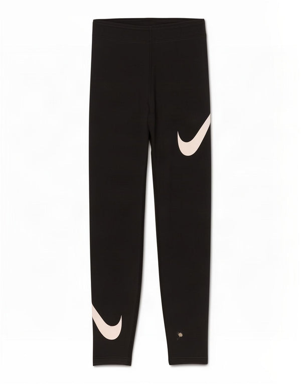 Nike grafiske leggings til kvinder UK 4 XS sort bomuld