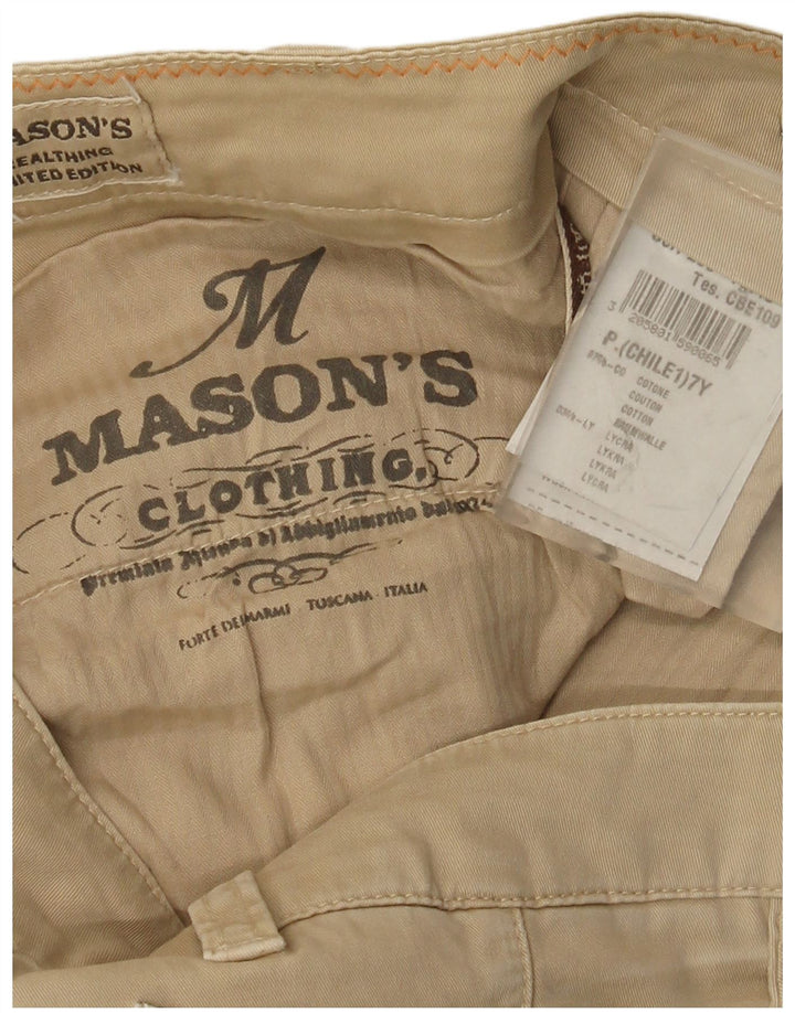 Mason's Slim Cargo Bukser til kvinder W32 L33 Beige Bomuld