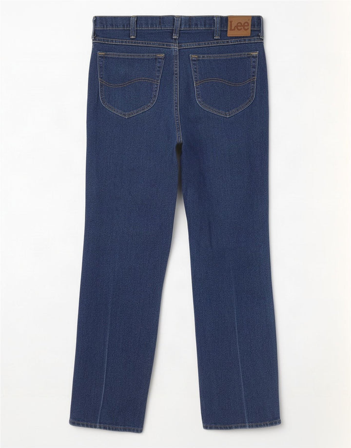 Lee Womens Regular Fit Straight Jeans W36 L29 Blå Bomuld