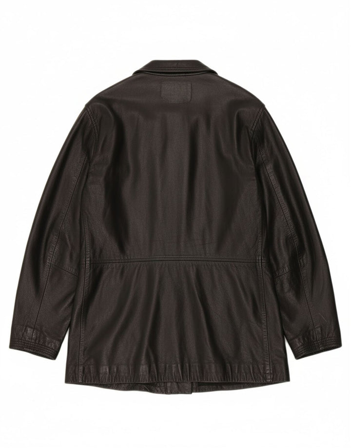 SKINZ Womens Leather Jacket UK 18 XL Black Leather Vintage Skinz and Second-Hand Skinz from Messina Hembry 