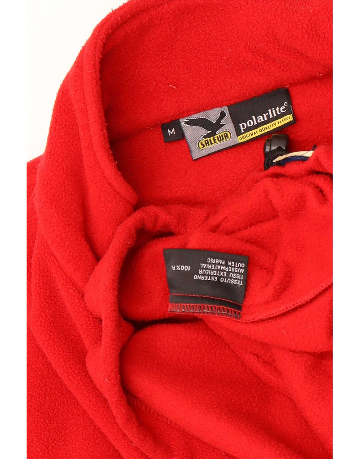 SALEWA Fleecetrøje med lynlås til mænd Medium Rød Polyester