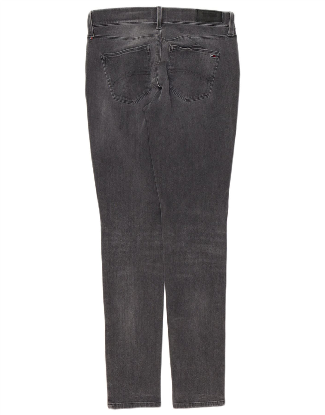 TOMMY HILFIGER Dame Nora Mid Rise Skinny Jeans W30 L32 Grå Bomuld