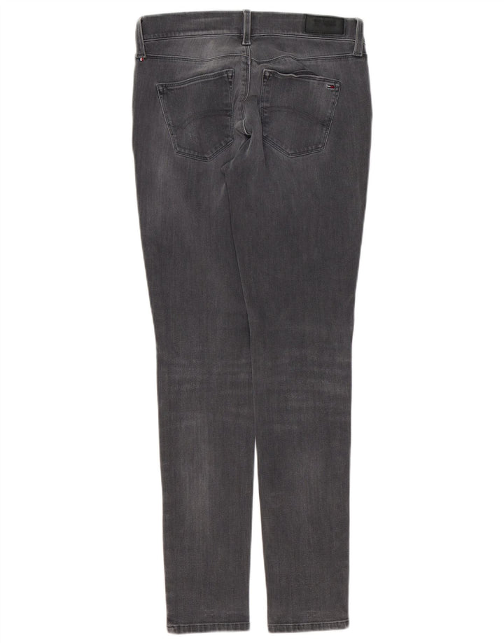 TOMMY HILFIGER Dame Nora Mid Rise Skinny Jeans W30 L32 Grå Bomuld