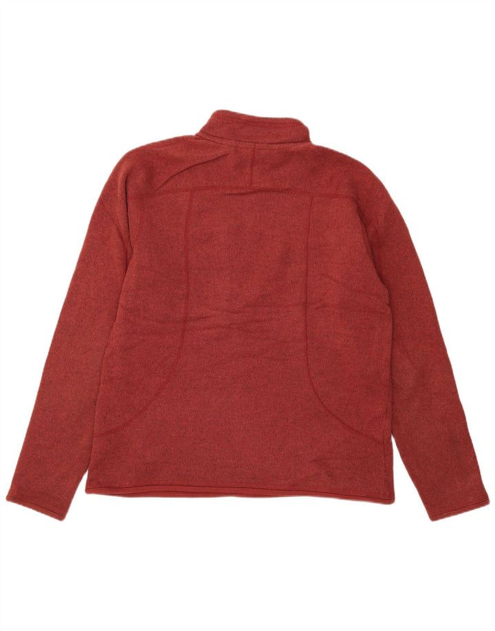 Eddie Bauer Sweatshirt med lynlås til mænd Medium Burgundy Flecked