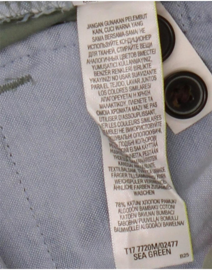 Marks & Spencer Chino Shorts til mænd W34 Stor grøn bomuld