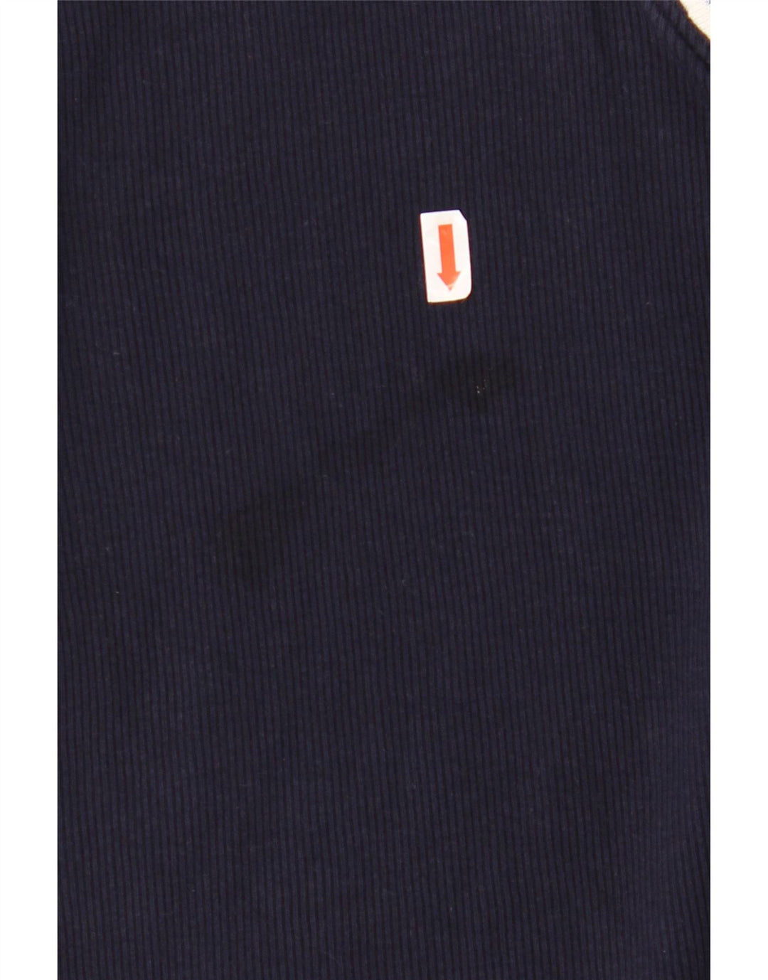 RALPH LAUREN Dame Top 3/4 ærmer UK 18 XL Marineblå Colourblock Bomuld