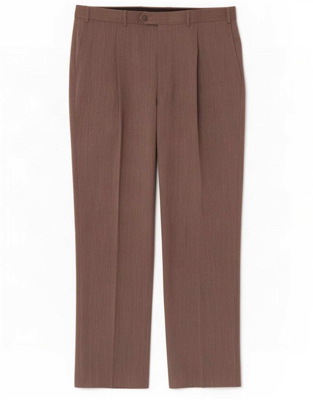 Marks & Spencer Straight Suit Bukser til mænd W38 L33 Beige Polyester