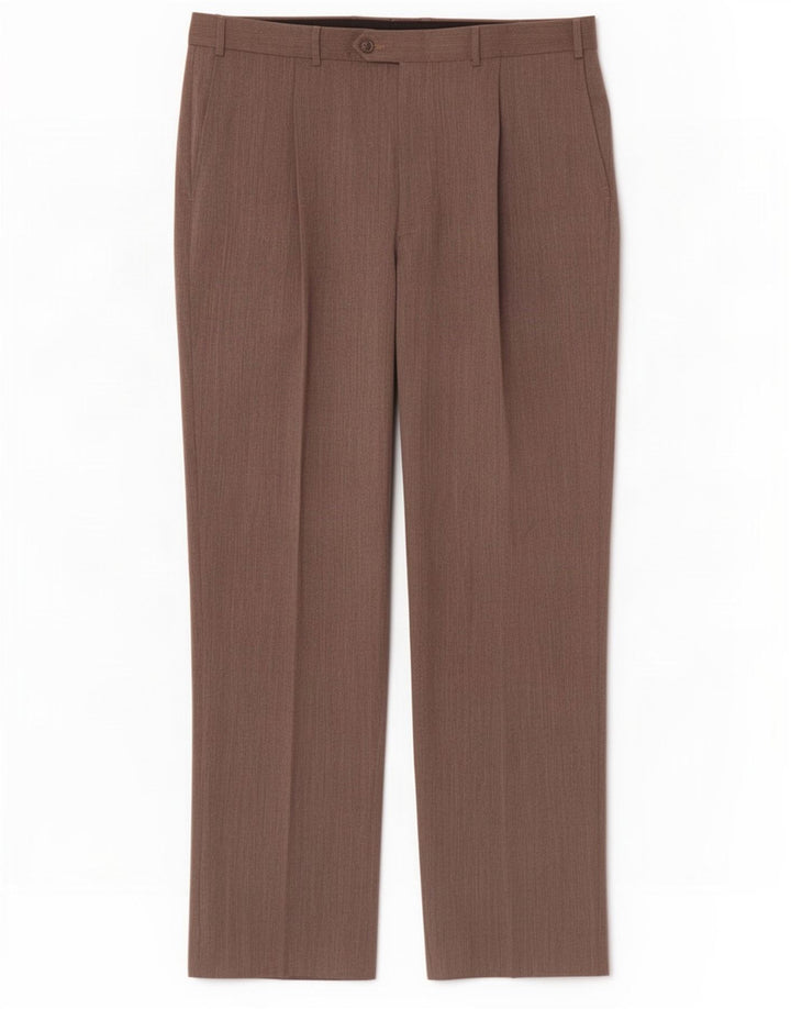 Marks & Spencer Straight Suit Bukser til mænd W38 L33 Beige Polyester