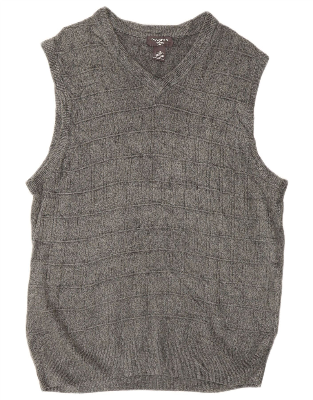 Dockers Herrevest Tank Top Stor Grå Flecked Acryl