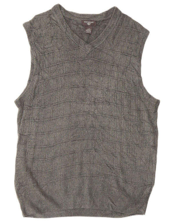 Dockers Herrevest Tank Top Stor Grå Flecked Acryl