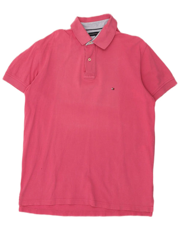 TOMMY HILFIGER Poloshirt til mænd Medium Pink Bomuld
