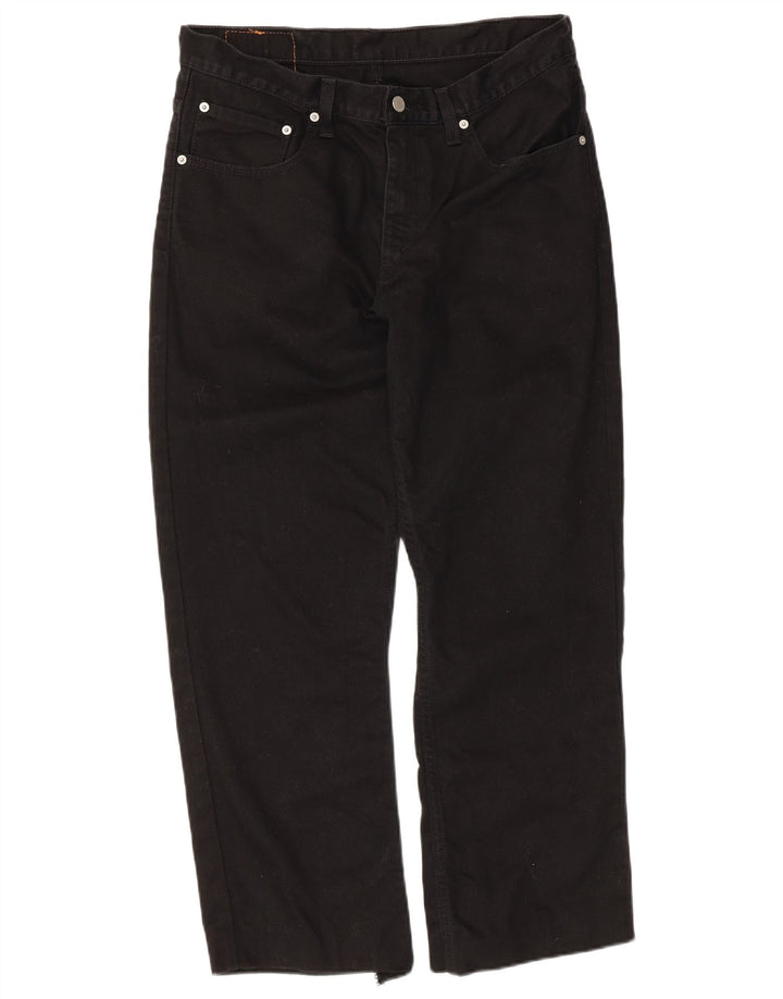 Levi's Herre 752 lige jeans W34 L26 sort bomuld