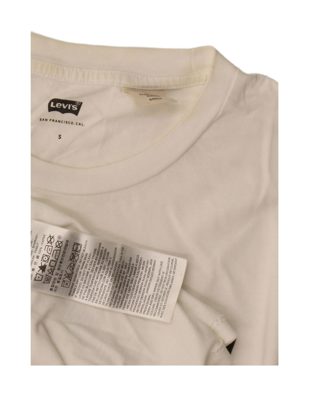 Levi's Herre grafisk T-shirt Top Lille hvid bomuld